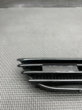 01-06 BMW E46 M3 BLACK Left Driver Fender Vent Grille Grills Trim NO EMBLEM