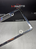 LICENSE PLATE FRAME BRACKET MOUNT HOLDER CHROME OEM BMW