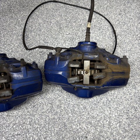 BMW 15-20 F80 F82 F83 M3 M4 Rear Brake Calipers OEM Blue