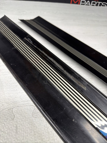 96-99 BMW E36 M3 Coupe Door Sills Trims Pair Black OEM