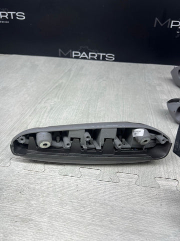 01-06 BMW E46 M3 Convertible Interior Armrests Trim Set Titan Shadow Grey + Pads