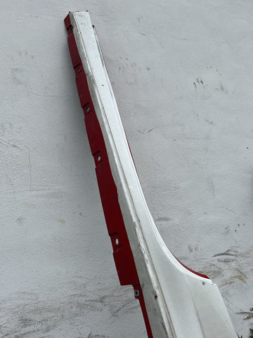 15-19 FERRARI 488 GTB Spider Left Driver  Sideskirt Side Skirt ROSSO RED *Damage
