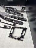 01-06 BMW E46 3 Series M3 Coupe Interior Armrests Trim Set Aluminum *Tab