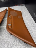 01-06 BMW E46 M3 Convertible Door Upper Arm Rest Armrest Pads Cinnamon