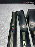 92-98 BMW E36 M3 S52 Sedan Four Door Sills Plates Cover Plastic BLACK OEM *NOTE*