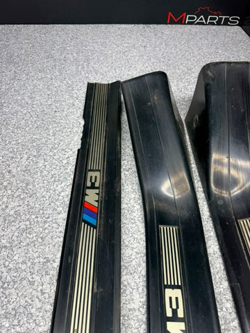 92-98 BMW E36 M3 S52 Sedan Four Door Sills Plates Cover Plastic BLACK OEM *NOTE*