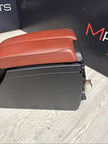 08-13 BMW E90 E92 E93 M3 OEM Front Center Console - Extended Leather Fox Red