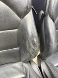 BMW E46 M3 Coupe Front Sport Seats Pair Black Napa Leather 2001-2006 OEM