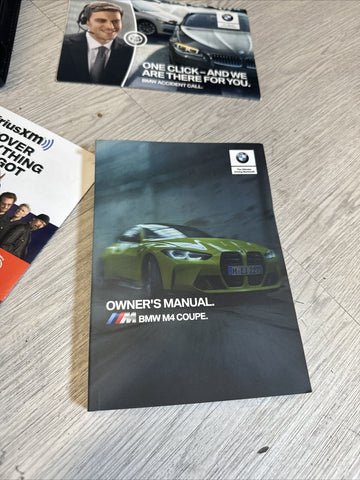 OEM BMW 21-24 G82 M4 COUPE OWNERS MANUAL BOOK BOOKS BOOKLETS POUCH