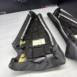 01-06 BMW E46 M3 Coupe Rear Seat Backrest Side Bolster Pair Black Napa OEM *Rip*