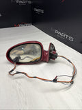 00-03 BMW E39 M5 Front Left Driver Side Mirror Assembly Imola Red Power Fold OEM