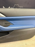 BMW 21-26 G82 G83 M4 Coupe Front Right Passenger Side Door Panel Fjords Blue