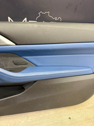 BMW 21-26 G82 G83 M4 Coupe Front Right Passenger Side Door Panel Fjords Blue