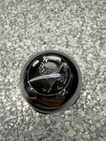 2004-2006 BMW E46 M3 SMG GEAR SHIFT KNOB NAPPA BLACK LEATHER / CHROME OEM