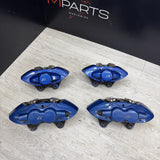 OEM BMW F80 F83 M3 M4 Front Rear 380/370mm Brake Calipers SET Brembo Blue