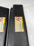 96-99 BMW E36 M3 CONVERTIBLE SET FRONT SUN VISORS BLACK OEM