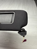 08-13 OEM BMW E92 328 335 M3 Coupe Left Driver Sun Visor Black Felt