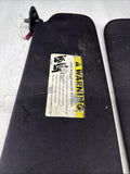 08-13 OEM BMW E92 328 335 M3 Coupe Right Left Pair Sun Visor Black Felt