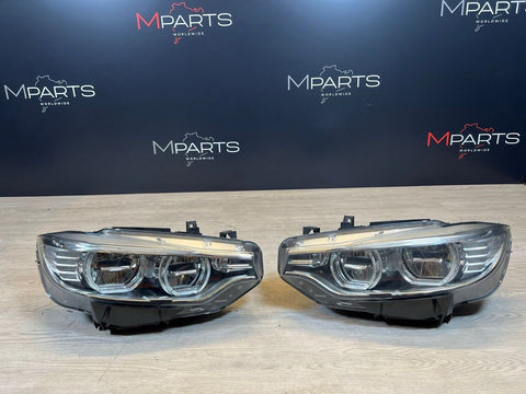 2014-2017 BMW 4 SERIES F32 F80 F82 M3 M4 ADAPTIVE LED HEADLIGHTS HEAD LIGHTS OEM