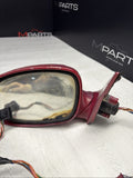 00-03 BMW E39 M5 Front Left Driver Side Mirror Assembly Imola Red Power Fold OEM