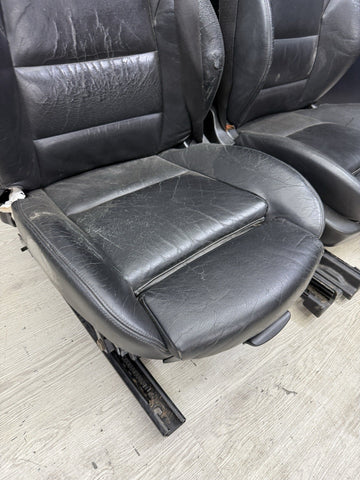 01-06 BMW E46 M3 Convertible Interior Front Heated Seats Black