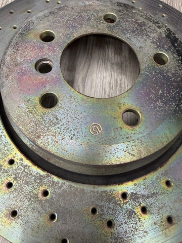 Pair Set of 2 Rear Brembo Brake Disc Rotors X-Drilled Sport BMW E46 330i