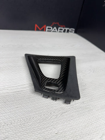 15-20 BMW F80 F82 F83 M3 M4 Center Dome DCT Shifter Plate + Carbon Fiber Trim