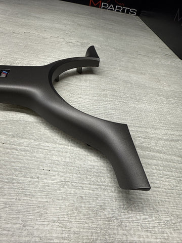 OEM 01-06 BMW E46 M3 Lower Steering Wheel Trim Cover Plate Titan Shadow Grey