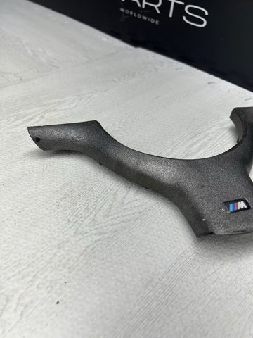 OEM 01-06 BMW E46 M3 Lower Steering Wheel Trim Cover Plate Titan Shadow Grey
