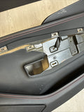 Right Passenger Door Card Panel Black / Red Stitching 19-23 Ferrari F8 Tributo