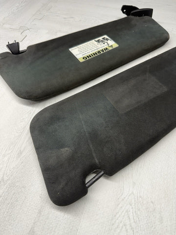 06-10 BMW E60 M5 Black Alcantara Sun Visors 7897609