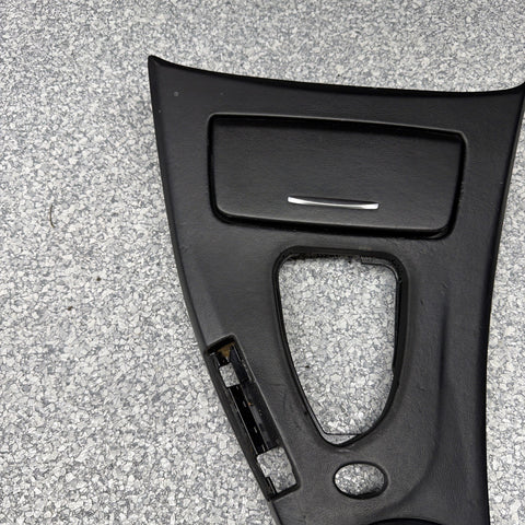 08-13 BMW E93 M3 OEM  Front Center Console Cover Leather DCT *Creasing*