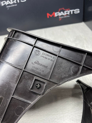 01-06 BMW E46 M3 Cooling Fan Shrouds Trims Panels Genuine OEM