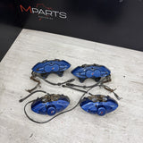 OEM BMW F80 F83 M3 M4 Front Rear 380/370mm Brake Calipers SET Brembo Blue