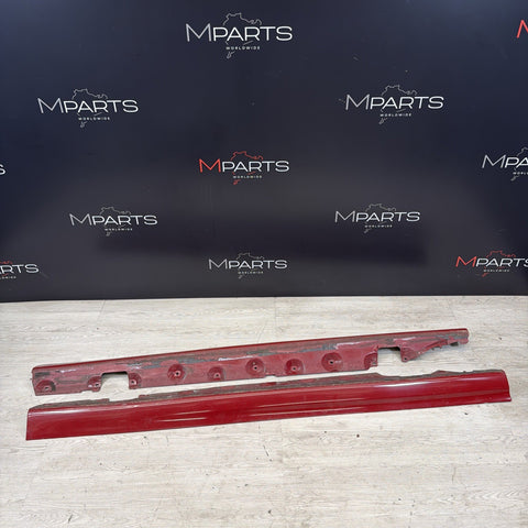 01-06 BMW E46 M3 Rocker Panel Side Skirts OEM Imola Red