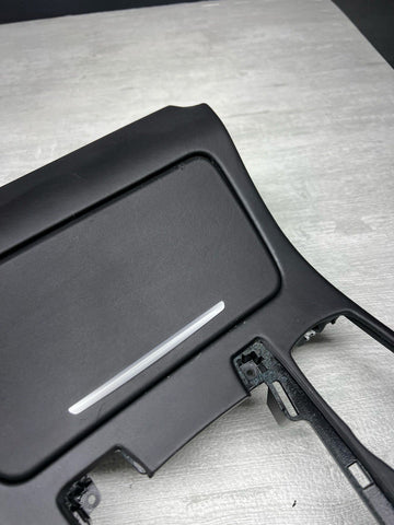 13-16 BMW F10 M5 Center Console Cover Panel Bezel Trim Leather Black