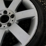 04-14 BMW 3 Series OEM Silver 17x8 7 Tapered Spoke Wheel