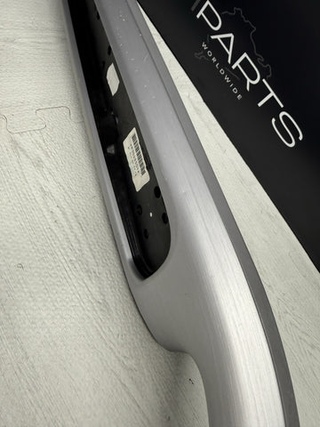 01-06 BMW E46 M3 Brushed Aluminum/Grey Door Trim Armrests Front