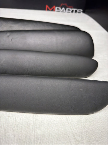 01-06 BMW OEM E46 M3 Coupe Trim Armrest Pads Set Black 8238622