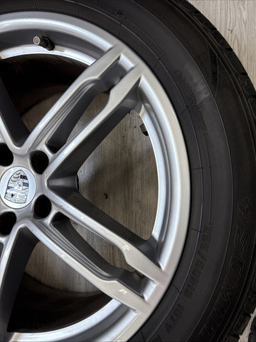 2015-2018 Porsche Macan Wheel 19x9 Genuine 5 Spoke Double Spoke With TIRE