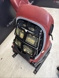 01-06 BMW E46 M3 Coupe Interior Front Seats Black Non Heated Powered Imola Red