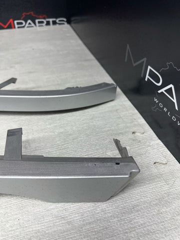 BMW E46 M3 Headlight Trims With Non Washer Option Titanium Silver