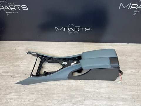 08-13 BMW E90 E92 E93 M3 Center Console Extended Leather Silverstone Palladium