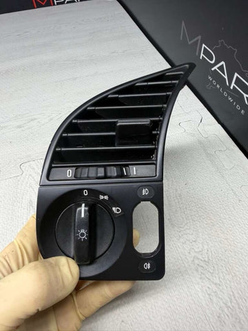 92-99 BMW E36 M3 LEFT DRIVER  AIR AC HEAT VENT GRILL W HEADLIGHT SWITCH