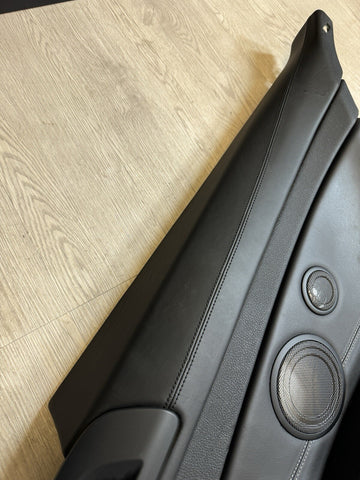 15-20 BMW F82 M4 Coupe Rear Right Black Extended Leather Door Card Panel