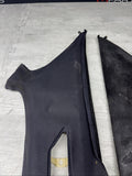 2001-2006 BMW M3 E46  Coupe Pair C Pillar Cover Trim Rear Cloth - DAMAGED CRACK