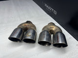 BMW E46 E92 M3 M5 M6 Exhaust Muffler Tips Aftermarket Custom 3”