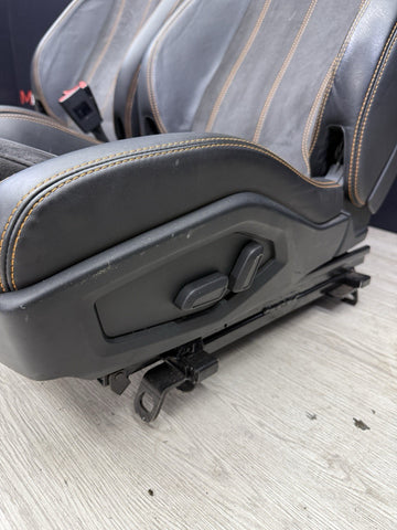 14-19 LAMBORGHINI HURACAN LP610-4 FRONT SEATS OEM + REMOVABLE HONDA CIVIC RAILS