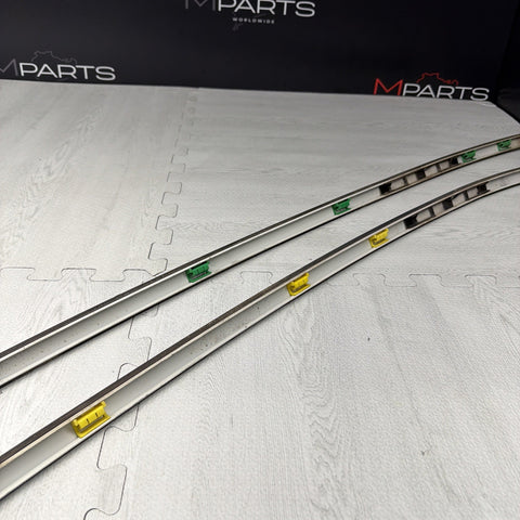 BMW E46 325 330 M3 Roof Rails Moldings Trims Pair Coupe OEM