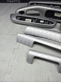 01-06 BMW E46 3 Series M3 Coupe Interior Armrests Trim Set Aluminum *Tab